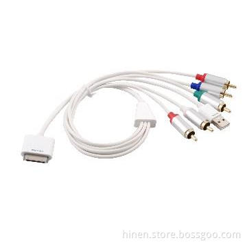 Apple Dock Connector to Component AV Cable